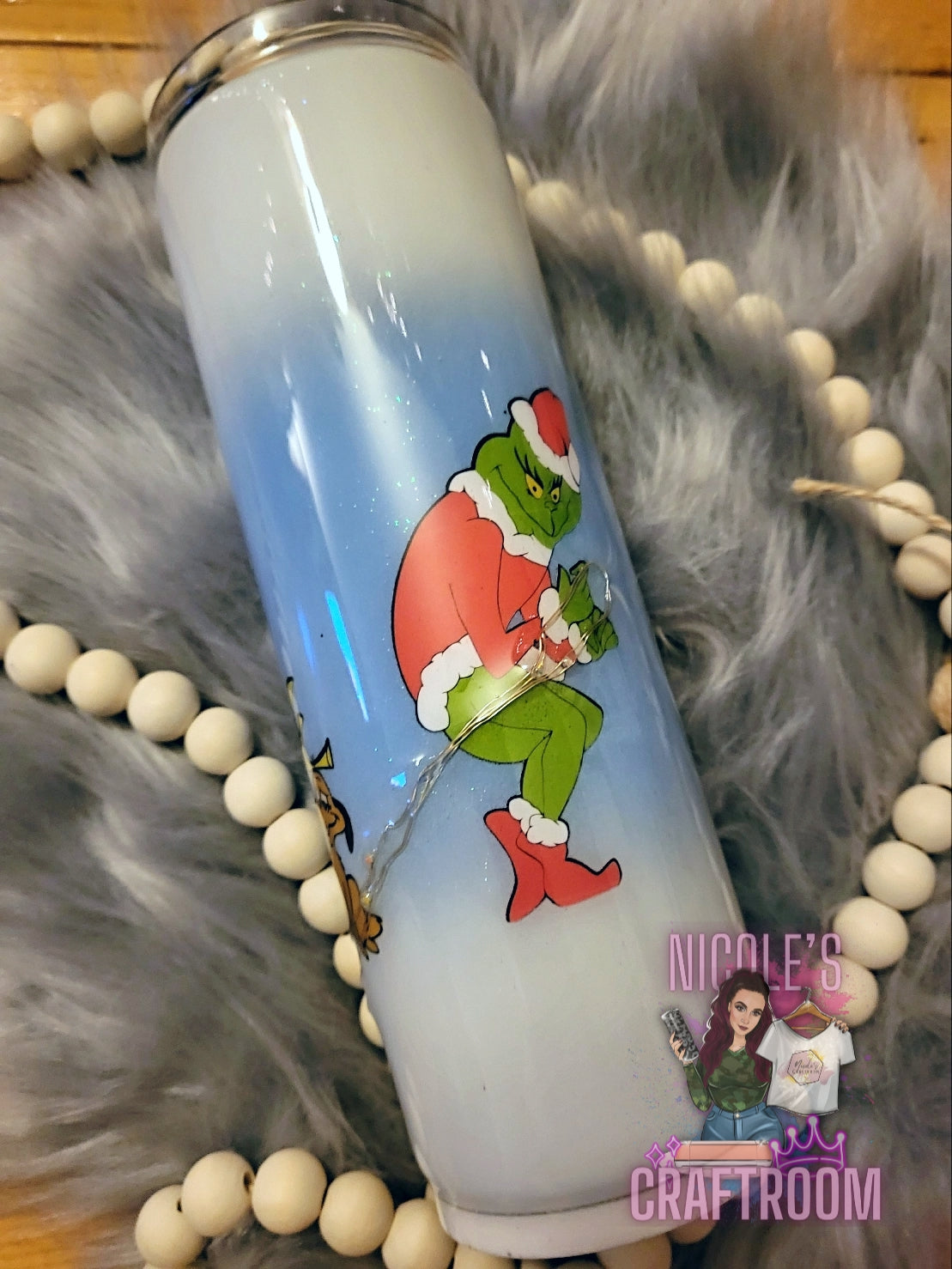 The grinch Light up tumbler – Nicole's Craftroom