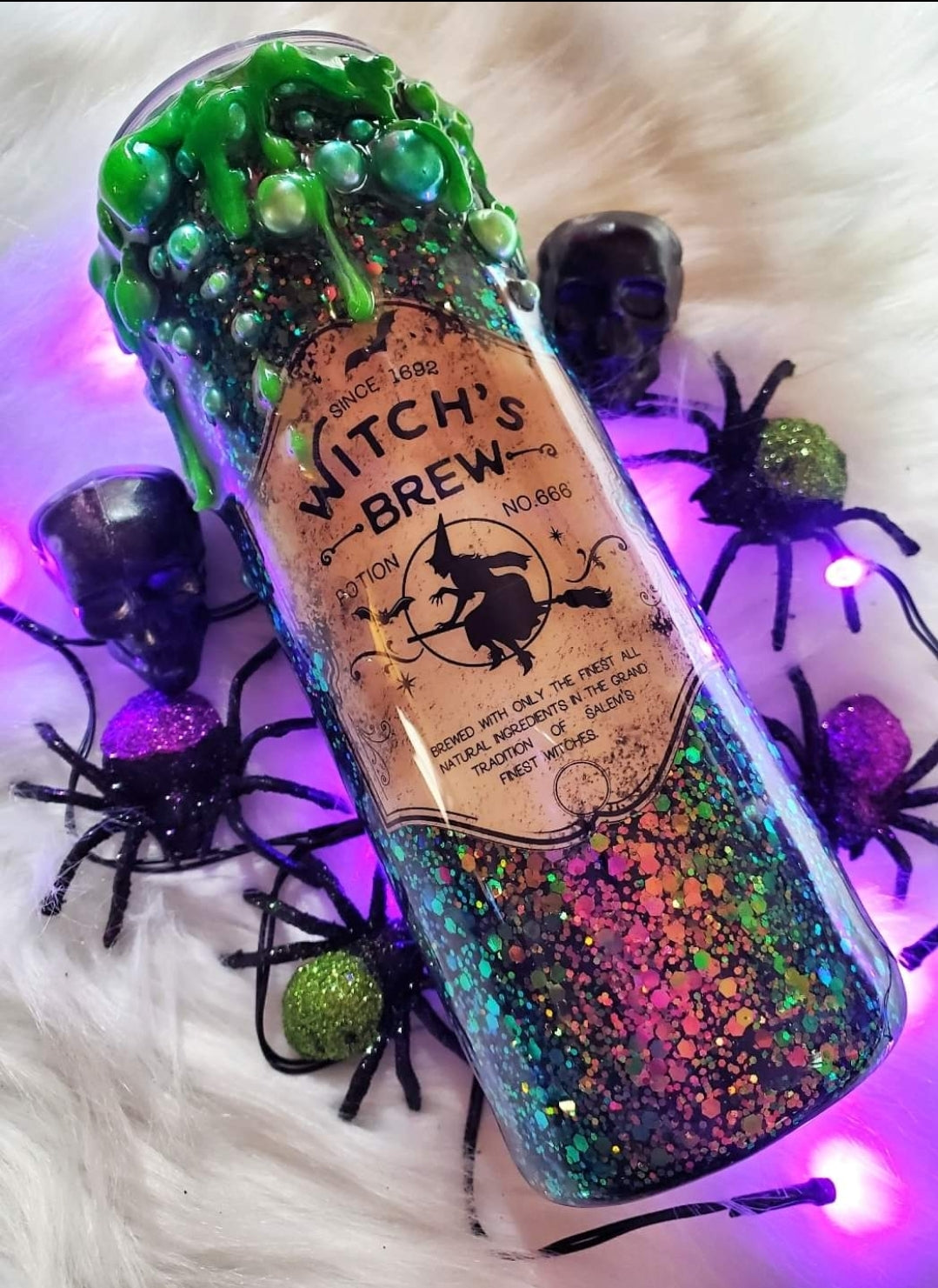 25 oz Witches brew with drip epoxy tumbler – moojesticcreations